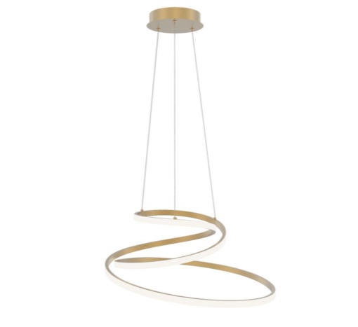 Lampadario a sospensione 3 cerchi in cristallo 60w design moderno