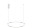 Immagine di Lampadario Moderno Led Anello Bianco 80 cm 40w CCT Luce Selezionabile