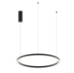 Immagine di Lampadario Led Anello Nero 80cm 40w CCT Luce Selezionabile