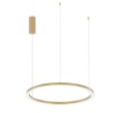 Immagine di Lampadario Moderno Led Anello Oro 80 cm 40w CCT Luce Regolabile