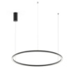 Picture of Lampadario Hoop 120 cm Grande Anello Nero Led CCT 60w Luce Ambiente Design