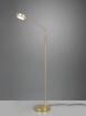 Picture of Piantana Ottone Satinato Disco Touch Led Orientabile Franklin Trio Lighting