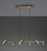 Picture of Lampadario 6 Faretti GU10 Orientabili Marley Ottone Invecchiato Trio Lighting