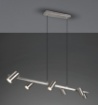 Immagine di Lampadario 6 Faretti GU10 Orientabili Marley Nichel Trio Lighting