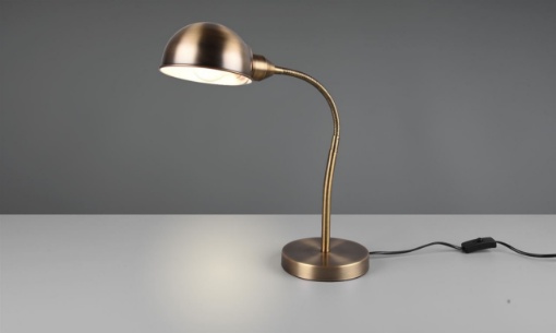 Immagine di Lampada Scrivania Vintage Ottone Invecchiato Perry Trio Lighting