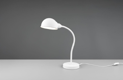 Immagine di Lampada Bianca Scrivania Braccio Flessibile Perry Trio Lighting