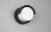 Immagine di Applique Rotonda Da Esterno Puno Nero IP54 Trio Lighting