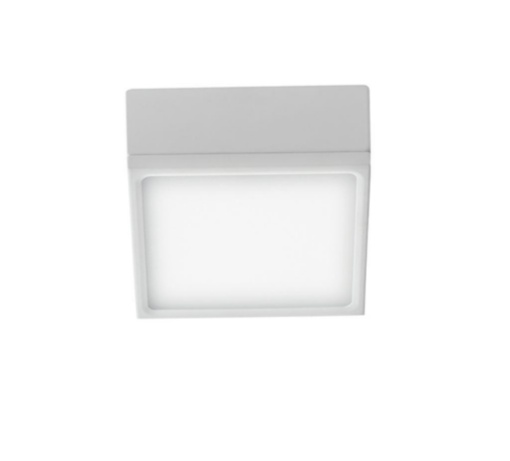 Immagine di Plafoniera Moderna Quadrata Bianca Led 16w 3000k 4000k 11x11 cm