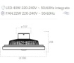 Picture of Ventilatore Soffitto LED CCT 40w Dimmerabile Multifunzione Wifi