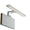 Immagine di Applique Specchio Moderna Led 8w 4000k Alluminio Cromo IP44