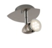 Immagine di Applique Da Parete Faretto Spot Orientabile Nickel Led GU10