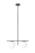 Picture of Lampada Sospensione Jugen Ottanio 2 Sfere Vetro L60 cm Miloox