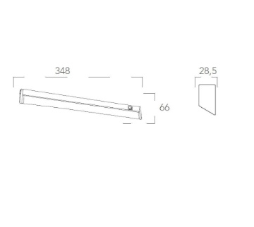 Barra Sotto Pensile Orientabile Cucina 90 Cm Led 15w Con Interruttore