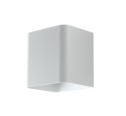 Immagine di Applique Led 7w Biemissione Cubo Bianco IP54 Per Esterno