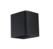 Immagine di Applique Led 7w Biemissione Cubo Nero IP54 Per Esterno