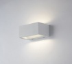 Immagine di Applique Esterno Rettangolare 14 cm Bianco Led 12w CCT Luce Sopra e Sotto