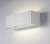 Immagine di Applique Esterno Rettangolare 30 cm Bianco Led 40w CCT Luce Sopra e Sotto