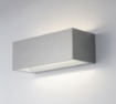 Immagine di Applique Esterno Rettangolare 30 cm Nichel Led 40w CCT Luce Sopra e Sotto