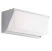 Immagine di Applique Led Angolare Da Esterno Alluminio Bianco 12w IP65