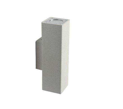 Applique cemento bianco ip65 2xgu10 da esterno - 7DA5