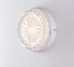 Immagine di Plafoniera Rotonda D.20 cm Led Per Esterno Effetto Diamantato IP65