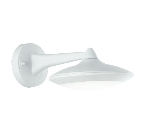 Immagine di Lanterna Da Parete Alluminio Bianco Led Luce Verso Sotto IP44