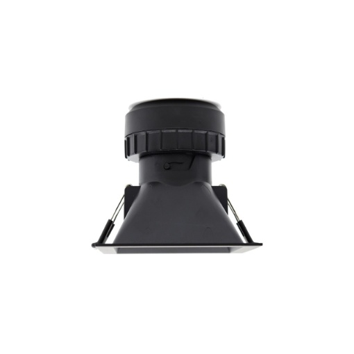 Immagine di Faretto Incasso Quadrato 10,2 cm Pulcom Nero Led CCT 8w IP44 Beneito