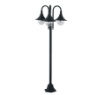 Immagine di Lampione Da Giardino 3 Luci E27 190 cm Alluminio Nero IP44