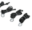 Immagine di Kit 6 Segnapassi Led 12V DC Incasso 23mm Rotondi Da Esterno Calpestabili IP67