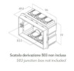 Immagine di Segnapassi Da Esterno Led 3w Kelvin Regolabile Incasso Per Cassetta 503 IP65