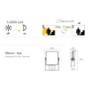 FARO LED CON SENSORE CREPUSCOLARE FL30PH 30W 2550LM 4000K DA ESTERNO :  : Illuminazione