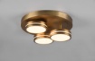 Immagine di Lampada Soffitto 3 Dischi Led Franklin Ottone Invecchiato Trio Lighting