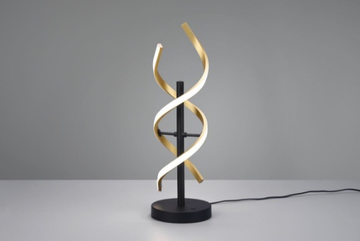 Immagine di Lumetto Ottone Satinato Design Spirale Led Sequence Touch Dimmer Trio Lighting