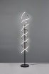 Immagine di Piantana Alluminio Design Moderno Spirale Led Sequence Touch Dimmer Trio Lighting