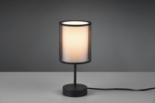 Immagine di Lume Moderno Doppio Paralume Organza e Tessuto Burton Trio Lighting