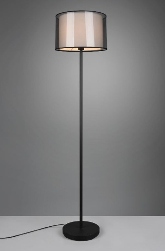 Lampada da terra moderna vetro fumè o bianco piantana design