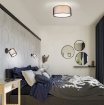 Immagine di Faretto Spot Orientabile Soffitto o Parete con Doppio Paralume Burton E14 Trio Lighting