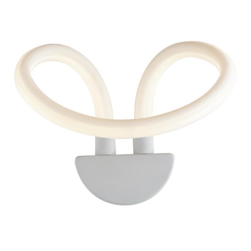 Immagine di Applique Led Tubo Acrilico Bianco Design Moderno Luce Naturale 4000k