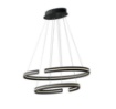 Picture of Lampadario Salotto Moderno Led 60w Doppio Anello Ovale Nero