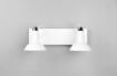 Immagine di Lampada 2 Faretti Spot Orientabili Design Industrial Roxie Bianco Trio Lighting