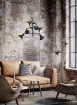 Immagine di Piantana Design Industrial 2 Spot Calotte Orientabili Roxie Nero e Oro Trio Lighting