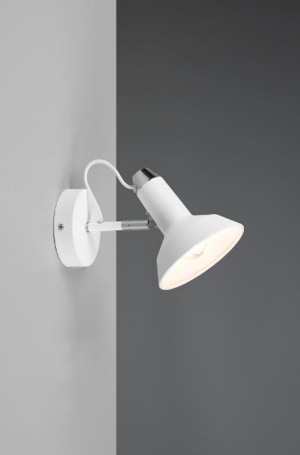 Immagine di Faretto Spot Orientabile Design Industrial Roxie Bianco Trio Lighting