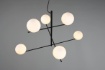 Immagine di Sospensione 6 Sfere Vetro Bianco Pure Bracci Girevoli Trio Lighting