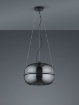 Immagine di Sospensione Design Vintage Paralume Vetro Fumé Lorena Trio Lighting