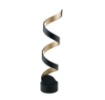 Immagine di Lampada Tavolo Moderna Led Spirale 66 cm Nero Oro 12w