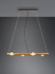 Immagine di Sospensione Rettangolare Legno Naturale 4xE27 Tailor Trio Lighting