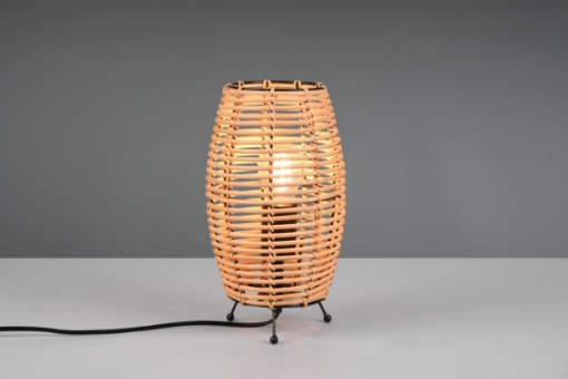 Immagine di Lumetto Cesta Reticolato Vimini Rattan Inga Ø16 cm Trio Lighting