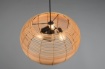 Immagine di Sospensione Paralume Cesta Reticolato Rattan Inga 3 Luci Trio Lighting