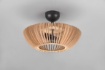 Immagine di Lampada da Soffitto Rotonda Listelli Legno Naturale Colino Ø40 cm Trio Lighting