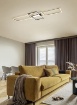 Immagine di Plafoniera Rettangoli Ottone Led Dimmer Cambio Colore Irvine Trio Lighting